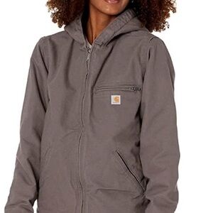 Carhartt Washed Duck Sandstone Sierra Hooded Jacket Women